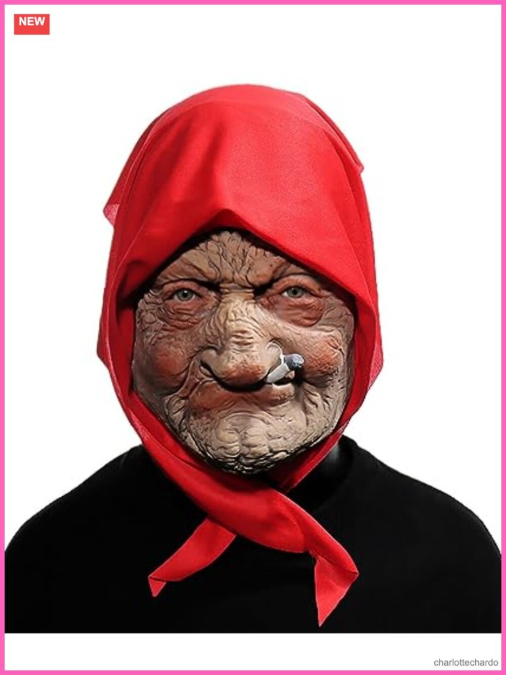 Full Face Latex Granny Mask Costume Accessory Adult Party Prank Wear